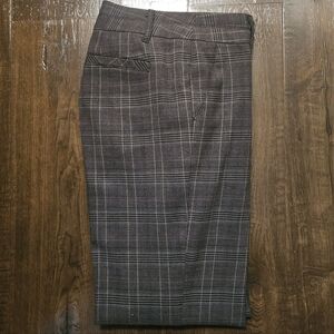 ❣️2/$20❣️ Valerie Stevens Gray Plaid Trousers | Size 8